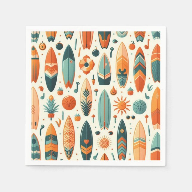 Serviette En Papier Vie de surf (Devant)