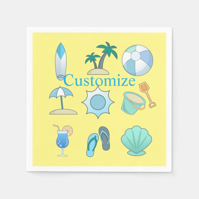 Serviette En Papier Vie sur la plage Thunder_Cove (Devant)