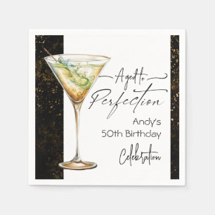 Serviette En Papier Vieilli à Perfection 50e fête d'anniversaire