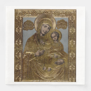 Serviette En Papier Vierge Marie et le Christ Enfant Élégant
