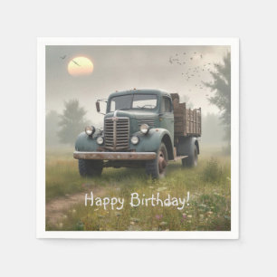 Serviette En Papier Vieux camion de ferme