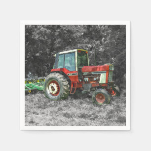 Serviette En Papier Vieux tracteur international
