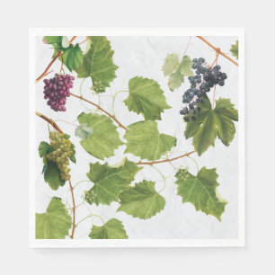Serviette En Papier Vignoble de raisins Ile grecque méditerranéenne