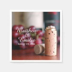 Serviette En Papier Vignoble Mariage Fiançailles Napkins