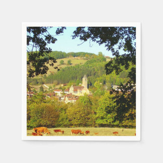 Serviette En Papier Village médiéval de Plazac Papier serviettes