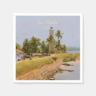 Serviette En Papier Ville côtière de Galle, Sri Lanka Souvenir de voya