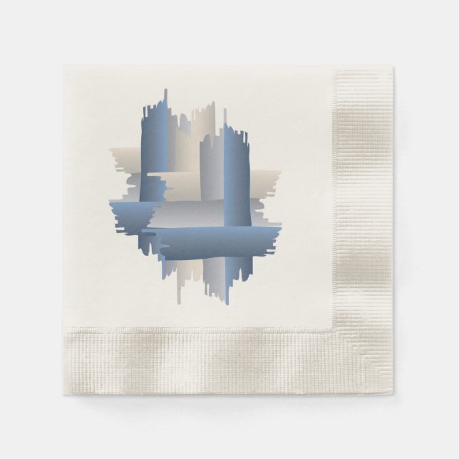 Serviette En Papier ville de briques de pierre (Devant)
