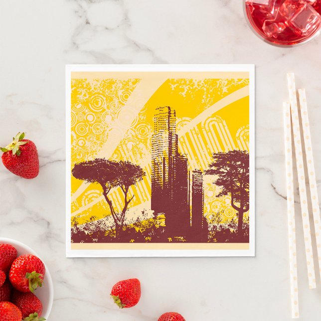 Serviette En Papier Ville Grunge (Créateur téléchargé)