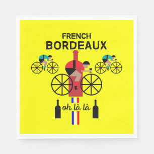 Serviette En Papier Vin Bordeaux