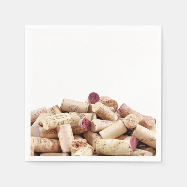 Serviette En Papier Vin Corks (Devant)