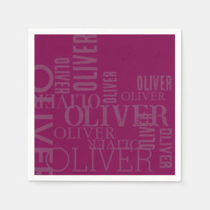 Serviette En Papier Vin de typographie en état de détresse
