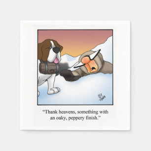 Serviette En Papier Vin Humour Cocktail Party Napkins