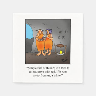 Serviette En Papier Vin Humour Cocktail Party Napkins