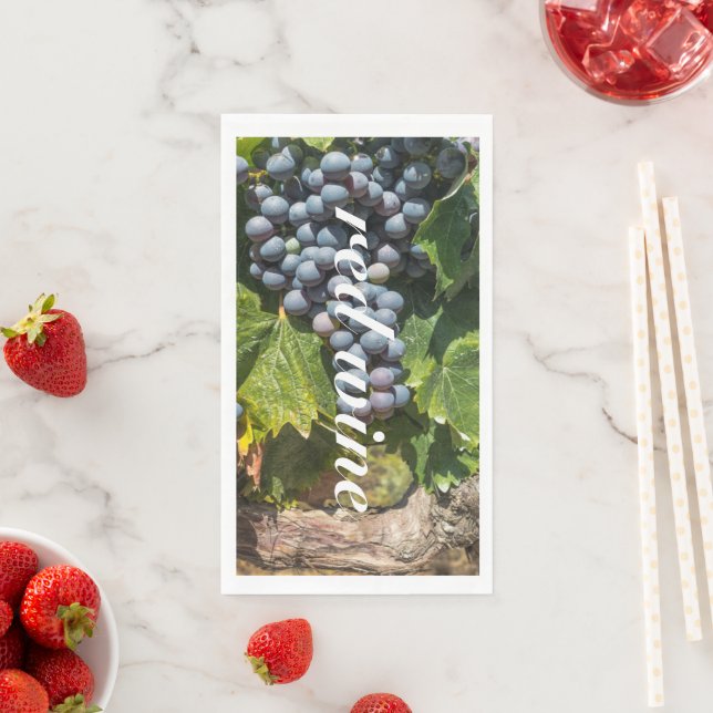 Serviette En Papier vin rouge (En situation)