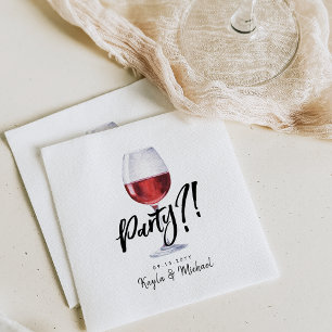 Serviette En Papier Vin rouge   Célébration d'une occasion spéciale