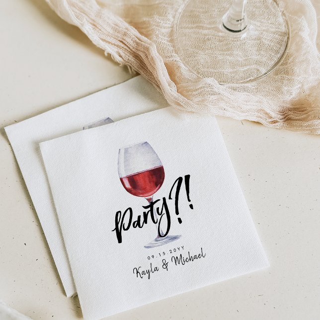 Serviette En Papier Vin rouge | Célébration d'une occasion spéciale (Créateur téléchargé)