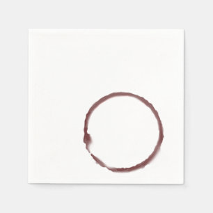 Serviette En Papier Vin rouge taché de la serviette