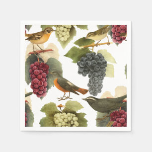 Serviette En Papier Vin Sur La Vigne