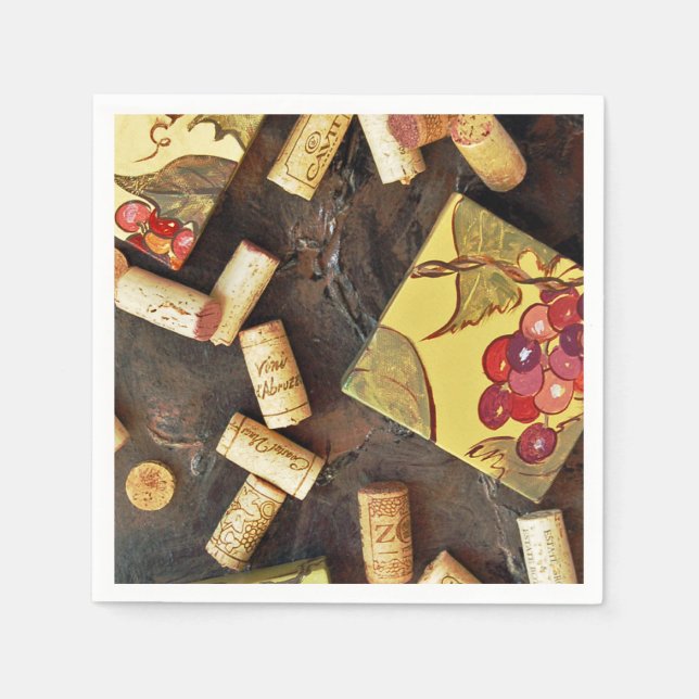 Serviette En Papier Vin Time Cocktail Napkins (Devant)