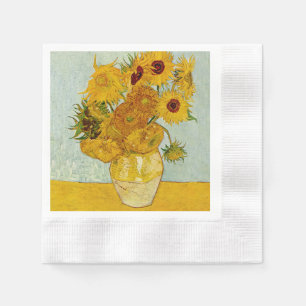 Serviette En Papier Vincent Van Gogh 12 Tournesols Impressionniste