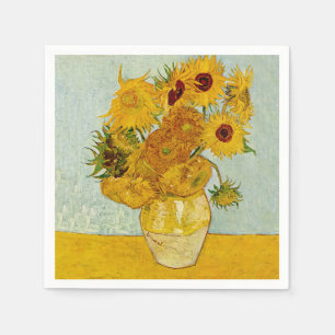 Serviette En Papier Vincent Van Gogh 12 Tournesols Impressionniste