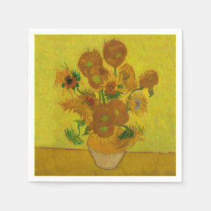 Serviette En Papier Vincent Van Gogh 15 Peinture de tournesols
