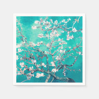 Vincent Van Gogh Almond Blossoms Turquoise