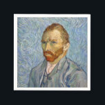 Serviette En Papier Vincent Van Gogh - Autoportrait<br><div class="desc">Autoportrait / Portrait de l'artiste / Portrait de l'artiste par Vincent Van Gogh en 1889</div>