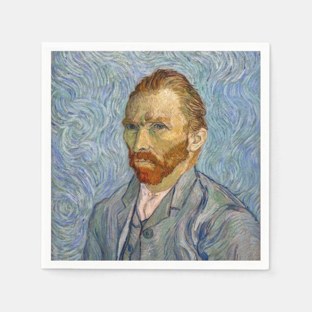 Serviette En Papier Vincent Van Gogh - Autoportrait (Devant)