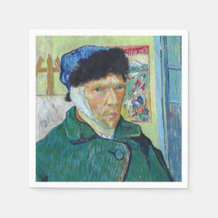 Serviette En Papier Vincent van Gogh - Autoportrait à l'oreille bandée