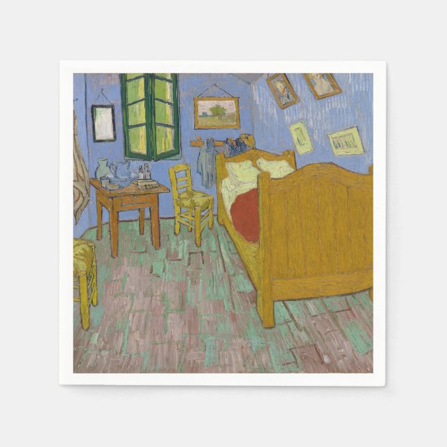 Serviette En Papier Vincent Van Gogh Bedrome Painting (Devant)