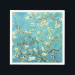 Serviette En Papier Vincent van Gogh Blossomong Aramande<br><div class="desc">Vincent van Gogh. Arbre aux amandes de Blossomong. Branche d'amandiers en fleurs. Branches d'amande avec fleurs roses sur un arrière - plan bleu. Reproduction d'oeuvres d'art célèbres dans le domaine public.</div>