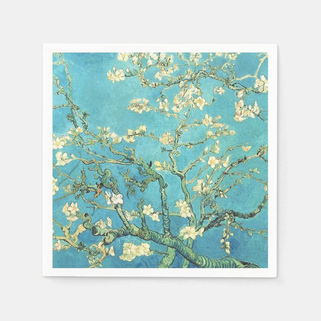 Serviette En Papier Vincent van Gogh Blossomong Aramande (Devant)