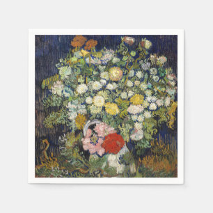 Serviette En Papier Vincent van Gogh - Bouquet de fleurs dans un vase