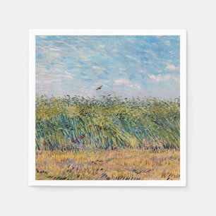 Serviette En Papier Vincent van Gogh - Champ de blé avec une lark