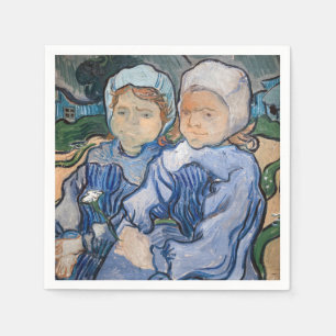 Serviette En Papier Vincent van Gogh - Deux petites filles