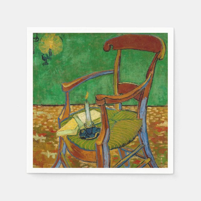 Serviette En Papier Vincent van Gogh - Fauteuil de Paul Gauguin (Devant)