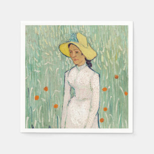 Serviette En Papier Vincent van Gogh - Fille en blanc