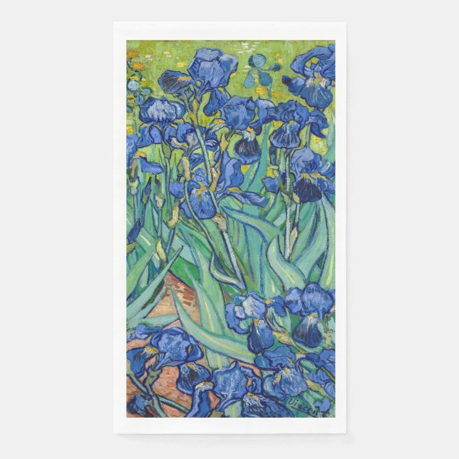 Serviette En Papier Vincent Van Gogh - Irises (Devant)