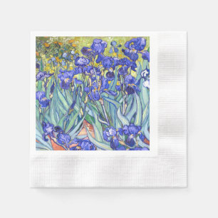 Serviette En Papier Vincent Van Gogh Irises Floral Vintage Fine Art