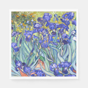 Serviette En Papier Vincent Van Gogh Irises Floral Vintage Fine Art