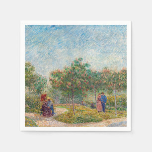 Serviette En Papier Vincent van Gogh - Jardin à Montmarte avec amoureu