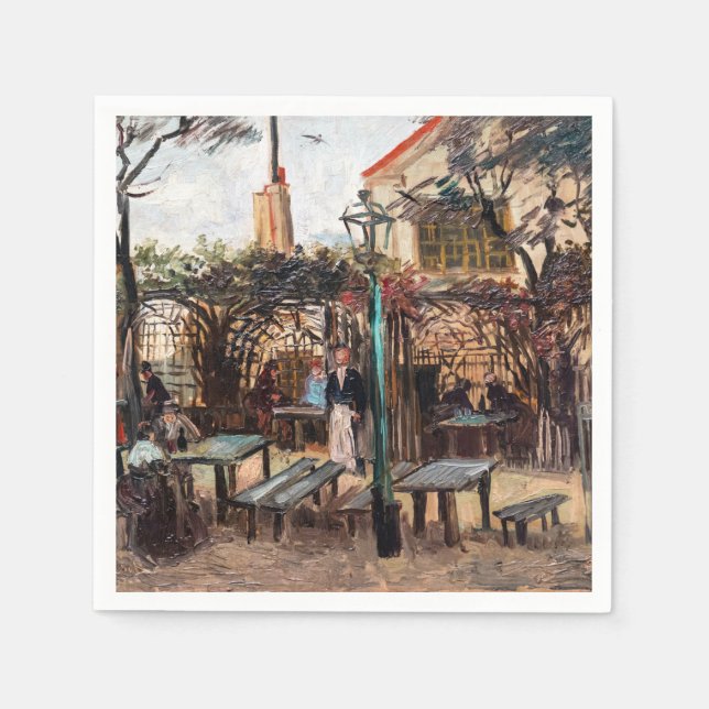 Serviette En Papier Vincent Van Gogh - La Guinguette sur Montmartre (Devant)
