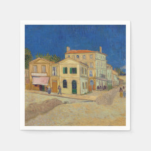 Serviette En Papier Vincent van Gogh - La Maison Jaune / La Rue