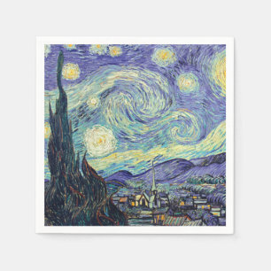 Serviette En Papier Vincent Van Gogh La Nuit étoilée