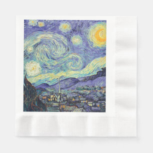 Serviette En Papier Vincent Van Gogh/ La Nuit étoilée