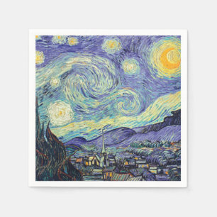 Serviette En Papier Vincent Van Gogh/ La Nuit étoilée