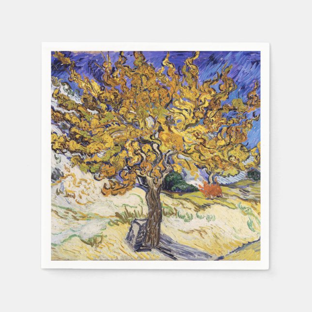 Serviette En Papier Vincent van Gogh - Le Mûrier (Devant)