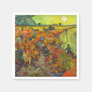 Serviette En Papier Vincent van Gogh - Le vignoble rouge