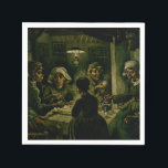 Serviette En Papier Vincent van Gogh - Les mangeurs de pommes de terre<br><div class="desc">Les mangeurs de pommes de terre - Vincent van Gogh,  1885</div>